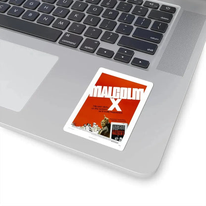 Malcolm X 1972 Movie Poster - STICKER Vinyl Kiss-Cut Decal - The Sticker Space