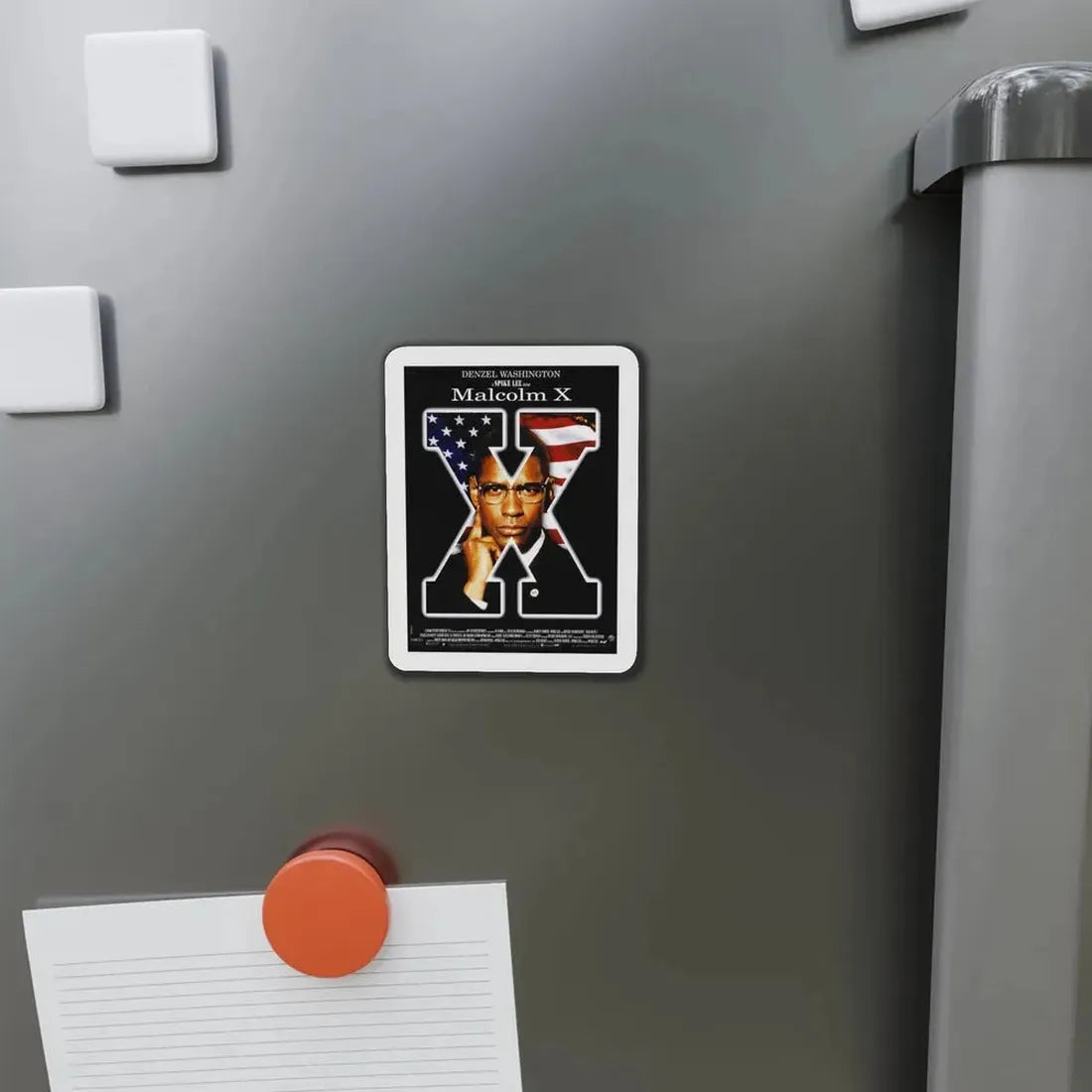 Malcolm X 1992 Movie Poster Refrigerator Magnet - The Sticker Space