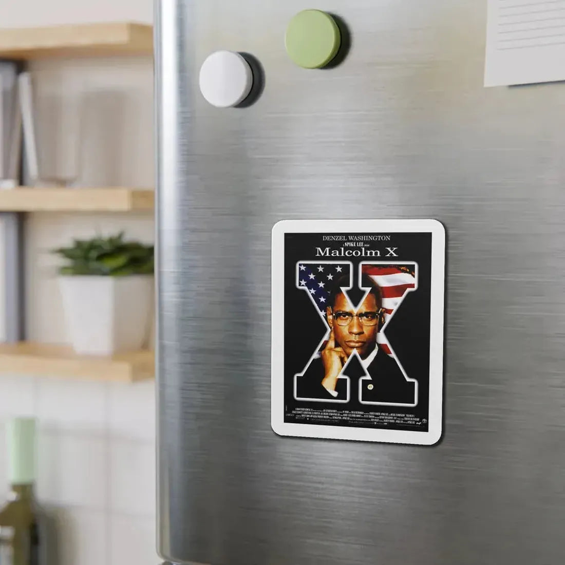 Malcolm X 1992 Movie Poster Refrigerator Magnet - The Sticker Space