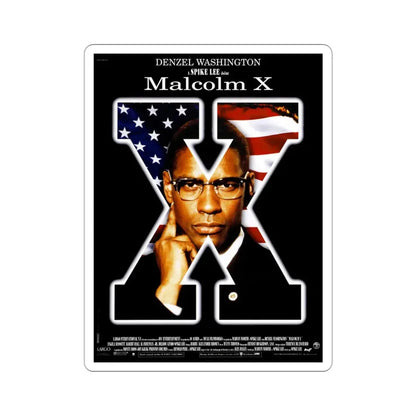 Malcolm X 1992 Movie Poster STICKER Vinyl Die-Cut Decal 3 Inch - The Sticker Space