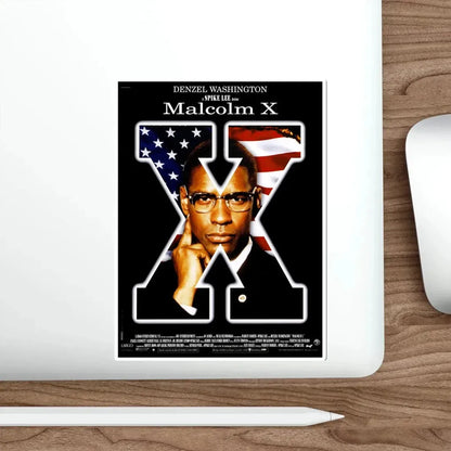 Malcolm X 1992 Movie Poster STICKER Vinyl Die-Cut Decal - The Sticker Space
