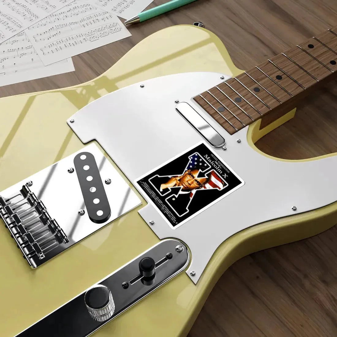 Malcolm X 1992 Movie Poster STICKER Vinyl Die-Cut Decal - The Sticker Space