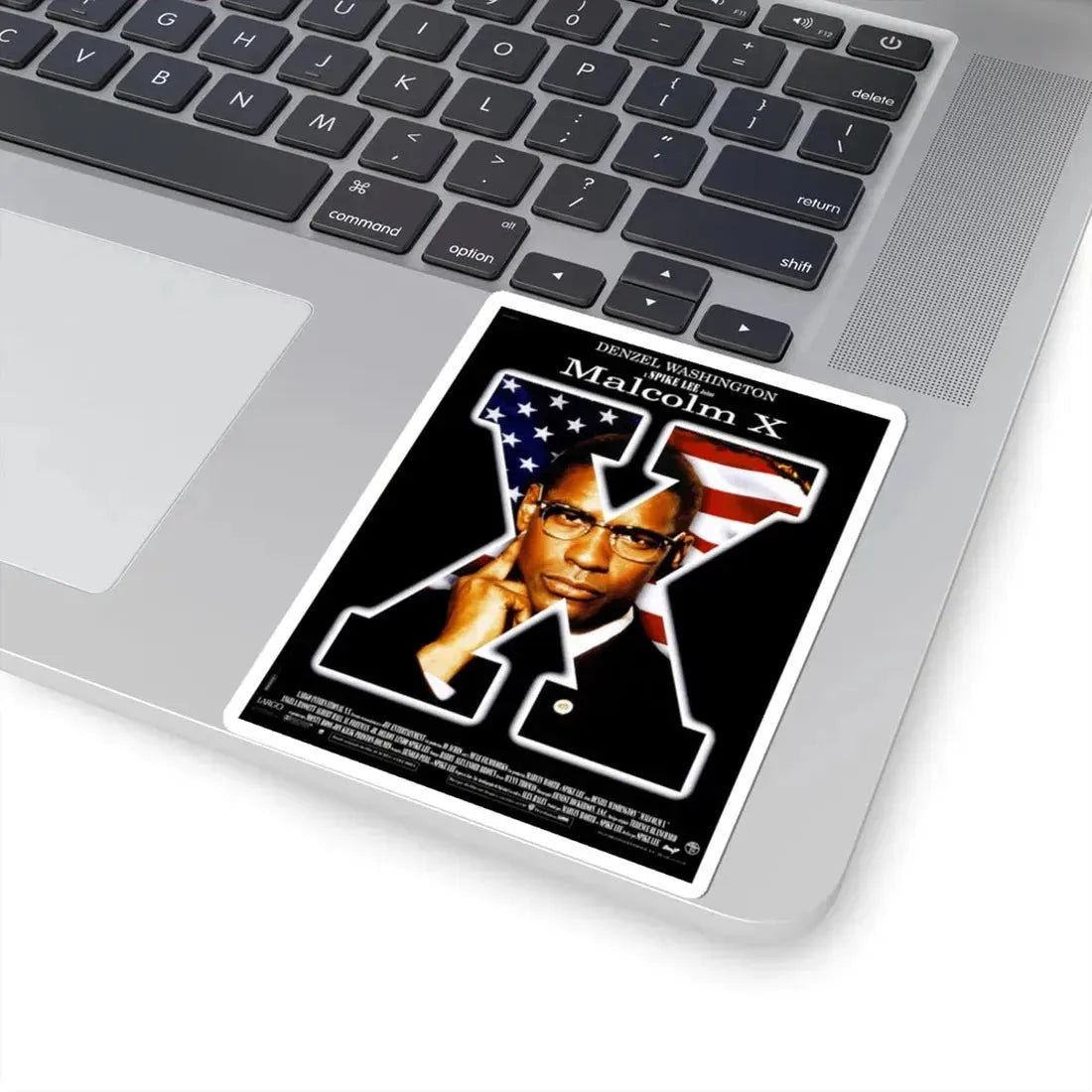 Malcolm X 1992 Movie Poster - STICKER Vinyl Kiss-Cut Decal - The Sticker Space
