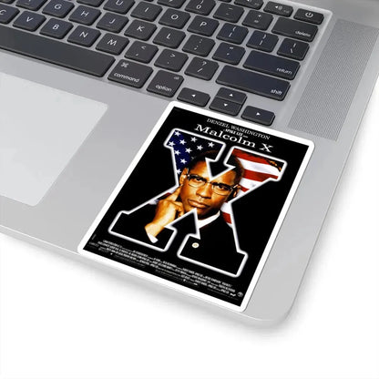 Malcolm X 1992 Movie Poster - STICKER Vinyl Kiss-Cut Decal - The Sticker Space