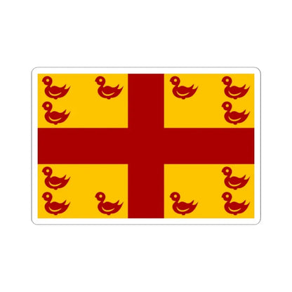 Maldegem vlag (Belgium) STICKER Vinyl Kiss-Cut Decal 2 Inch White - The Sticker Space