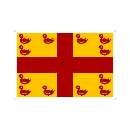 Maldegem vlag (Belgium) STICKER Vinyl Kiss-Cut Decal 6 Inch White - The Sticker Space