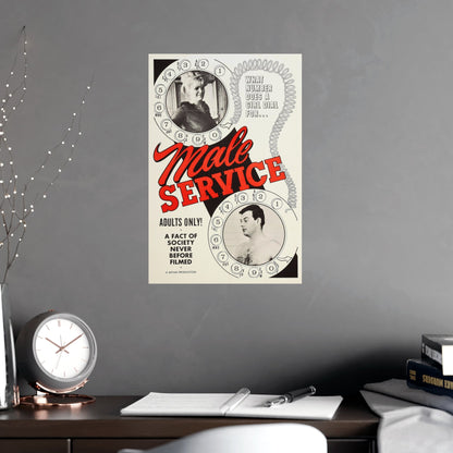 MALE SERVICE 1966 - Paper Movie Poster-The Sticker Space