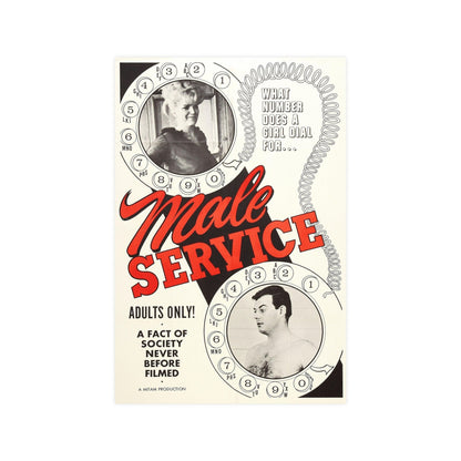 MALE SERVICE 1966 - Paper Movie Poster-12″ x 18″ (Vertical)-The Sticker Space