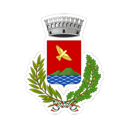 Malfa-Stemma (Italy) (Coat of Arms) STICKER Vinyl Kiss-Cut Decal 6 Inch White - The Sticker Space