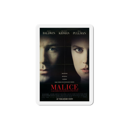 Malice 1993 Movie Poster Die-Cut Magnet-3" x 3"-The Sticker Space