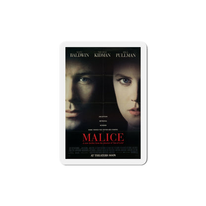 Malice 1993 Movie Poster Die-Cut Magnet-6 Inch-The Sticker Space