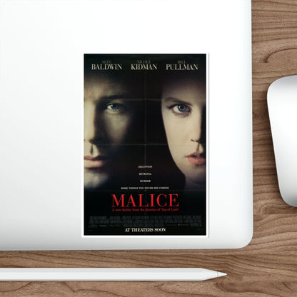 Malice 1993 Movie Poster STICKER Vinyl Die-Cut Decal-The Sticker Space