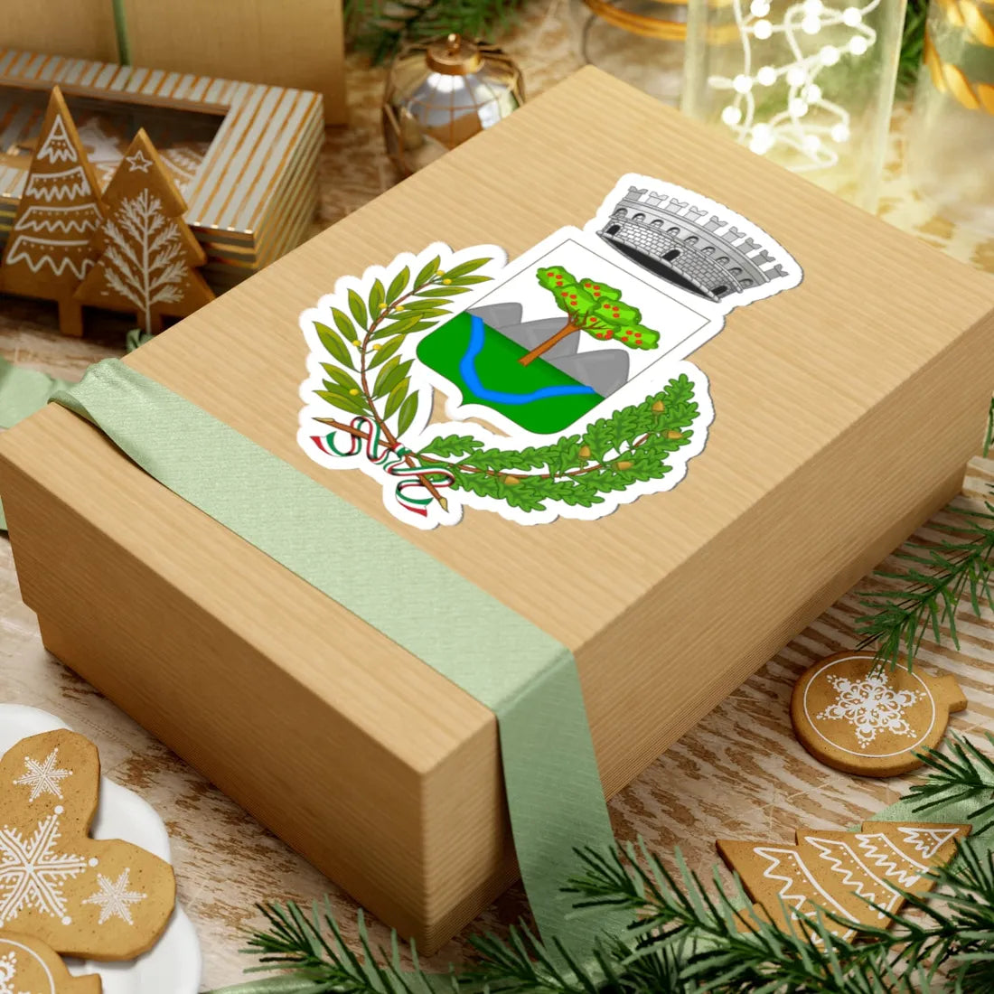 Mallare-Stemma (Italy) (Coat of Arms) STICKER Vinyl Kiss-Cut Decal - The Sticker Space