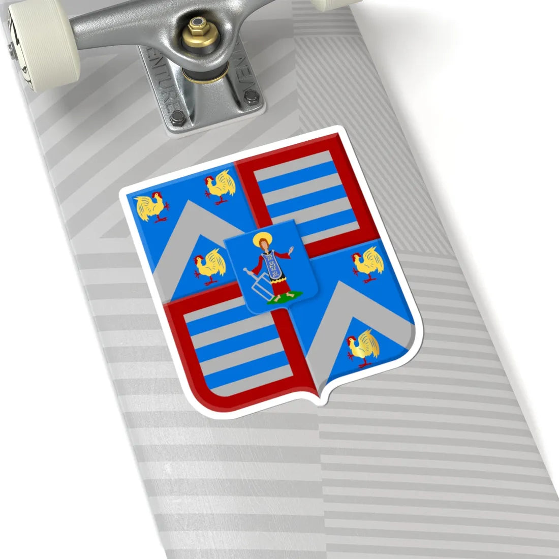 Malle wapen1 (Belgium) (Coat of Arms) STICKER Vinyl Kiss-Cut Decal - The Sticker Space