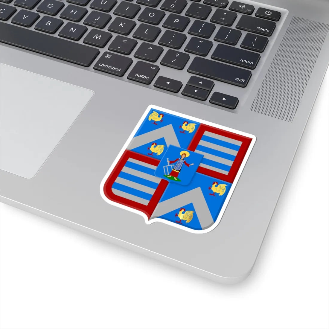 Malle wapen1 (Belgium) (Coat of Arms) STICKER Vinyl Kiss-Cut Decal - The Sticker Space