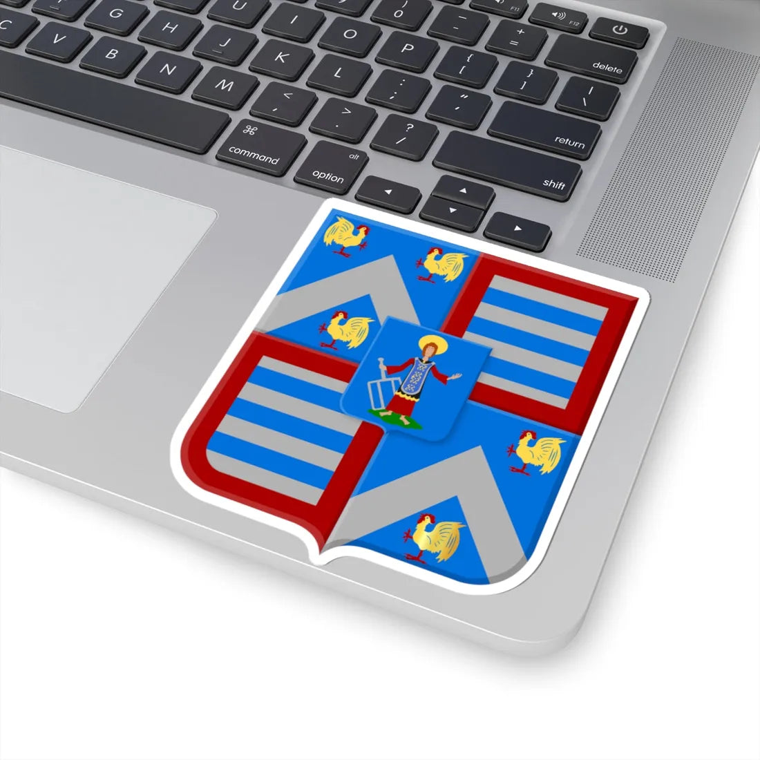 Malle wapen1 (Belgium) (Coat of Arms) STICKER Vinyl Kiss-Cut Decal - The Sticker Space