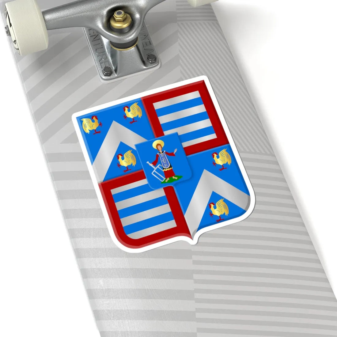 Malle wapen2 (Belgium) (Coat of Arms) STICKER Vinyl Kiss-Cut Decal - The Sticker Space
