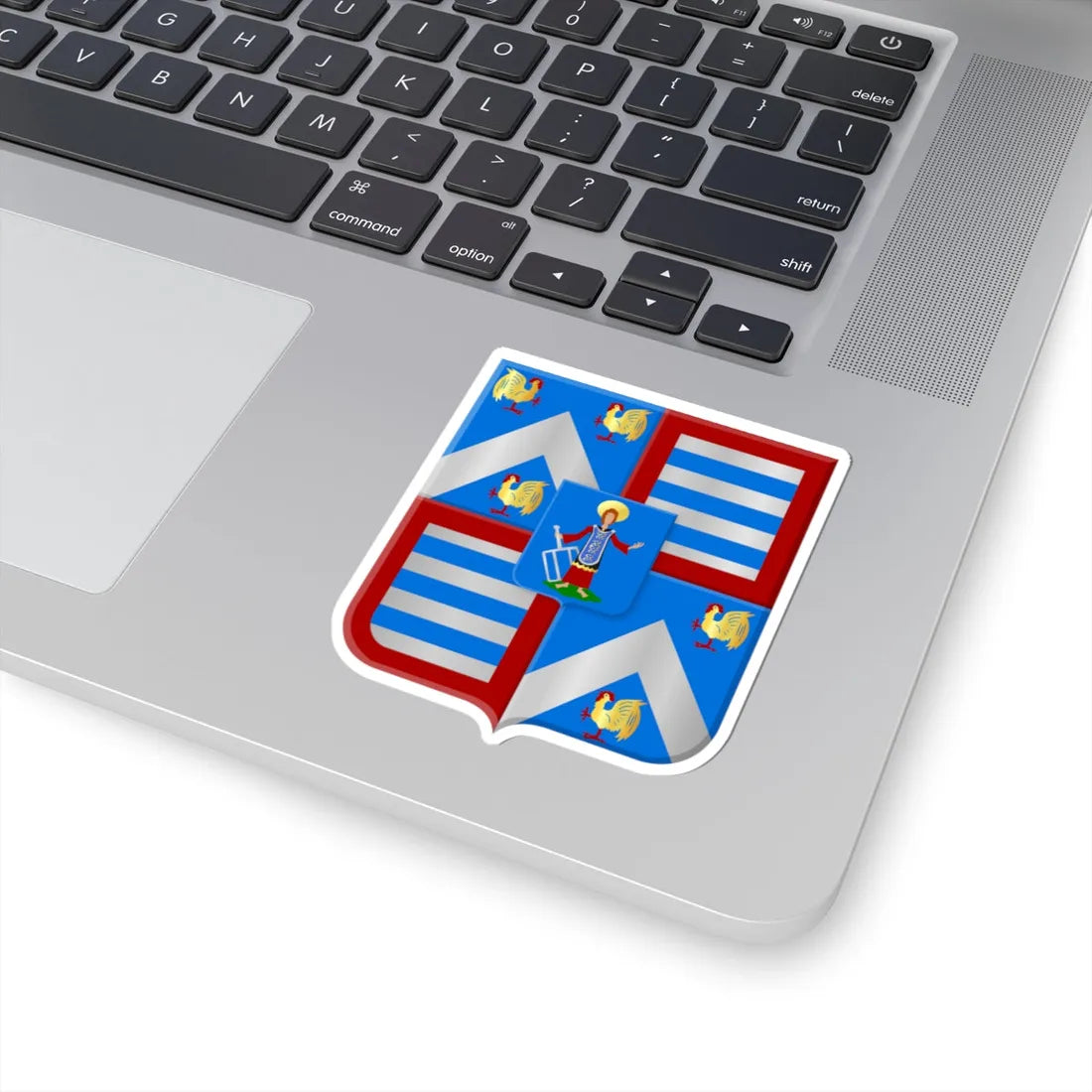 Malle wapen2 (Belgium) (Coat of Arms) STICKER Vinyl Kiss-Cut Decal - The Sticker Space