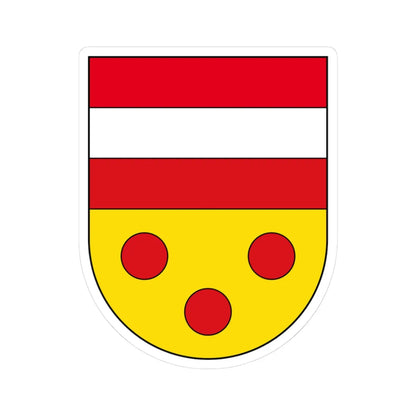 Malles Venosta-Stemma (Italy) (Coat of Arms) STICKER Vinyl Kiss-Cut Decal 3 Inch White - The Sticker Space