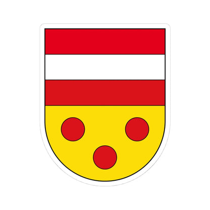 Malles Venosta-Stemma (Italy) (Coat of Arms) STICKER Vinyl Kiss-Cut Decal 4 Inch White - The Sticker Space