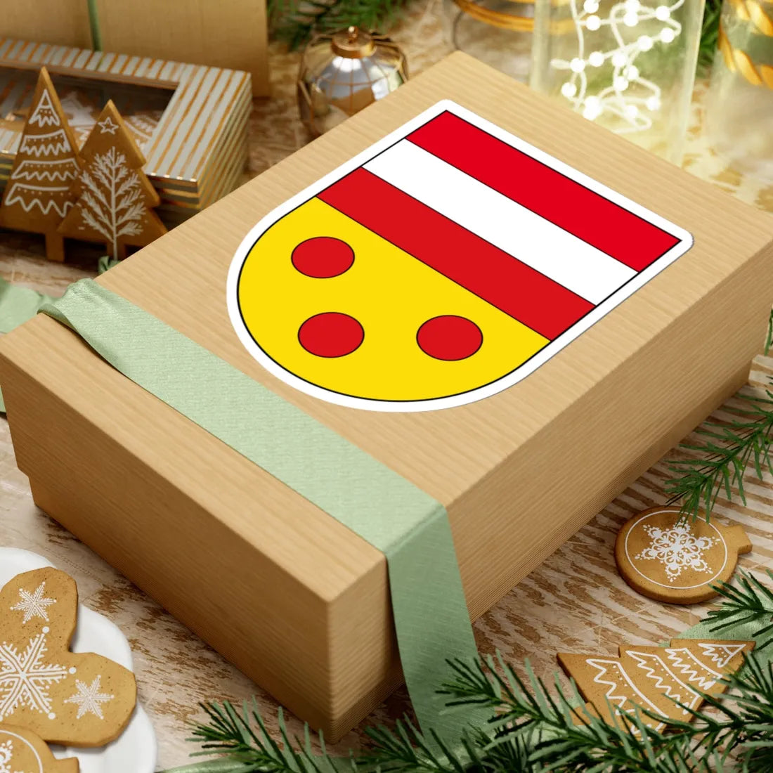 Malles Venosta-Stemma (Italy) (Coat of Arms) STICKER Vinyl Kiss-Cut Decal - The Sticker Space