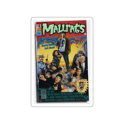 MALLRATS 1995 Movie Poster STICKER Vinyl Die-Cut Decal 3 Inch - The Sticker Space