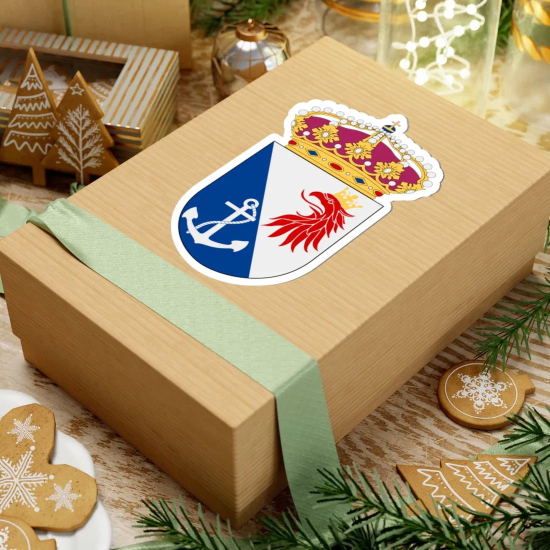 Malmö marina bevakningsområde vapen (Sweden) (Coat of Arms) STICKER Vinyl Kiss-Cut Decal - The Sticker Space