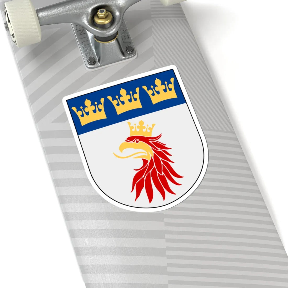 Malmöhus län vapen (Sweden) (Coat of Arms) STICKER Vinyl Kiss-Cut Decal - The Sticker Space