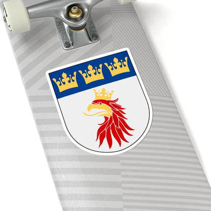 Malmöhus län vapen (Sweden) (Coat of Arms) STICKER Vinyl Kiss-Cut Decal - The Sticker Space