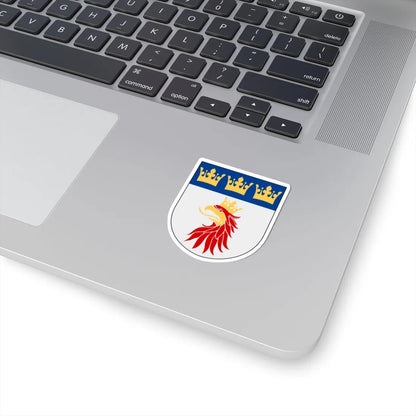 Malmöhus län vapen (Sweden) (Coat of Arms) STICKER Vinyl Kiss-Cut Decal - The Sticker Space