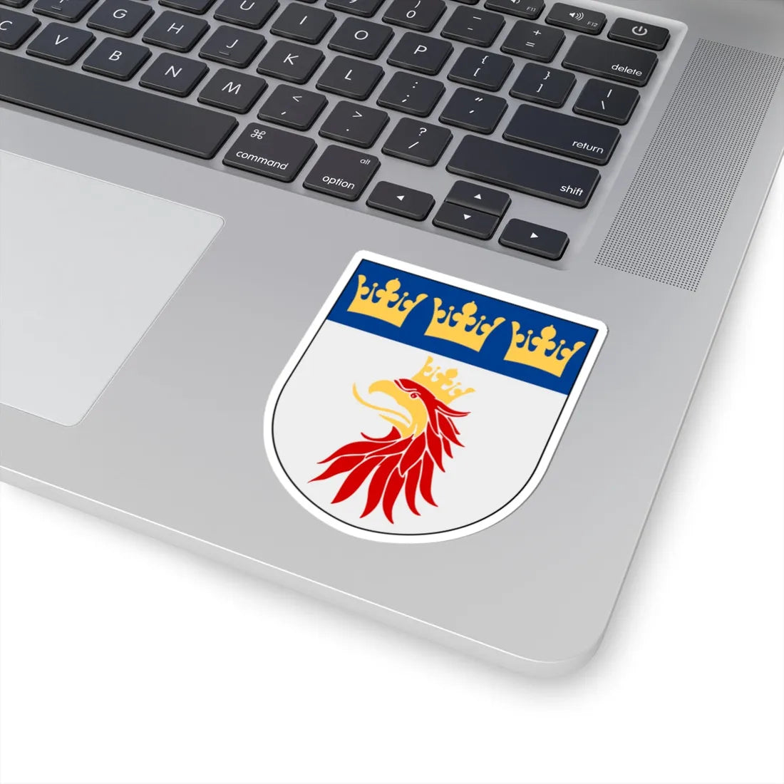 Malmöhus län vapen (Sweden) (Coat of Arms) STICKER Vinyl Kiss-Cut Decal - The Sticker Space