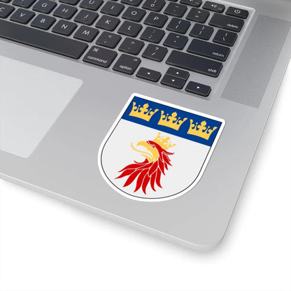 Malmöhus län vapen (Sweden) (Coat of Arms) STICKER Vinyl Kiss-Cut Decal - The Sticker Space