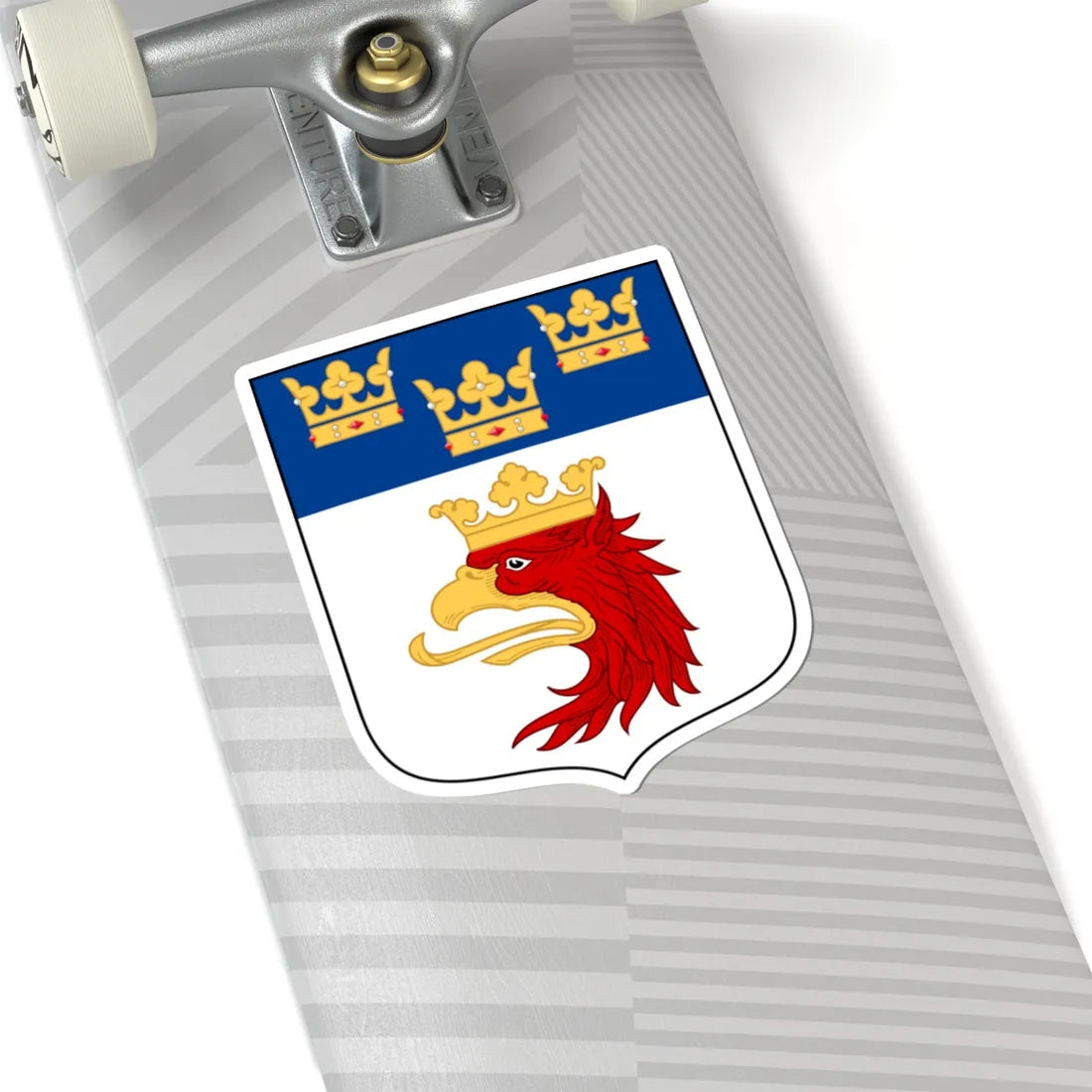 Malmöhus läns vapen (Sweden) (Coat of Arms) STICKER Vinyl Kiss-Cut Decal - The Sticker Space