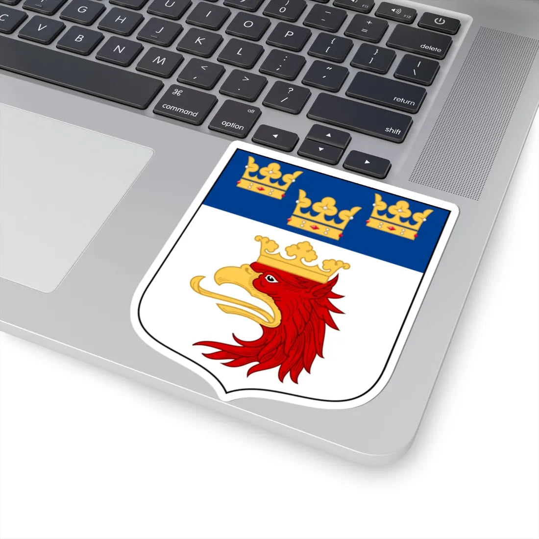 Malmöhus läns vapen (Sweden) (Coat of Arms) STICKER Vinyl Kiss-Cut Decal - The Sticker Space