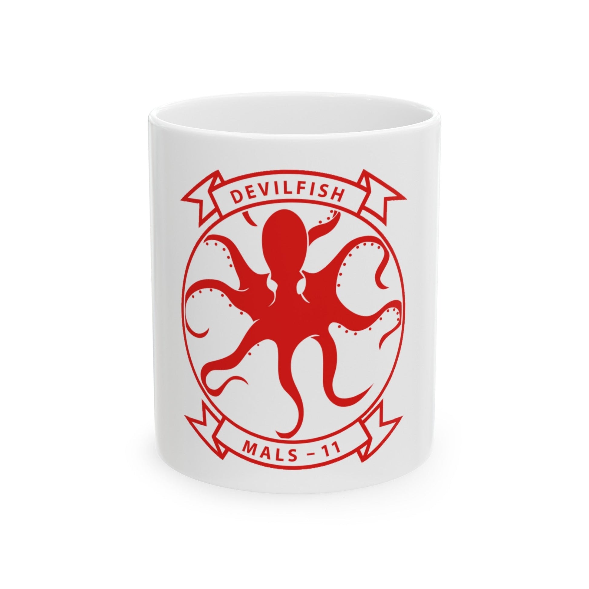 MALS 11 Devilfish 2 (USMC) White Coffee Mug-11oz-The Sticker Space