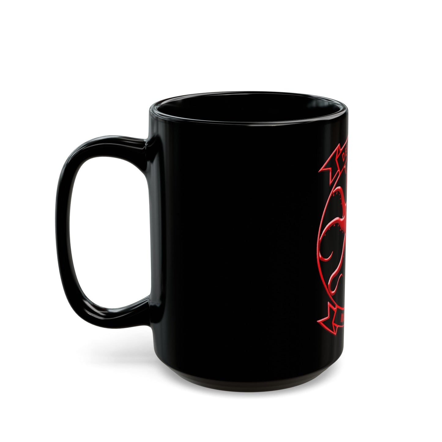 MALS 11 Devilfish (USMC) Black Coffee Mug-The Sticker Space