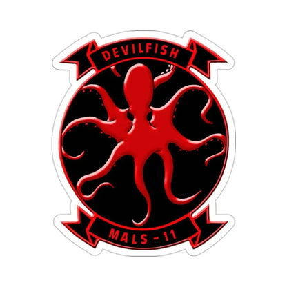 MALS 11 Devilfish (USMC) STICKER Vinyl Die-Cut Decal - The Sticker Space