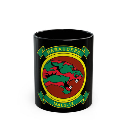 MALS 12 Marauders (USMC) Black Coffee Mug-11oz-The Sticker Space