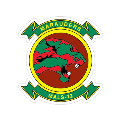 MALS 12 Marauders (USMC) Transparent STICKER Die-Cut Vinyl Decal-5 Inch-The Sticker Space