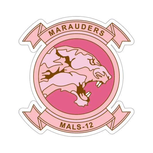 MALS 12 Wives Club PINK (USMC) STICKER Vinyl Die-Cut Decal 6 Inch - The Sticker Space