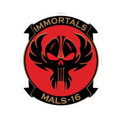 MALS 16 Immortals (USMC) STICKER Vinyl Kiss-Cut Decal 2 Inch White - The Sticker Space