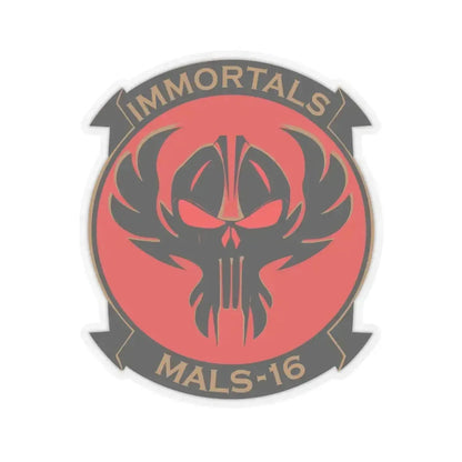MALS 16 Immortals (USMC) STICKER Vinyl Kiss-Cut Decal 6 Inch Transparent - The Sticker Space