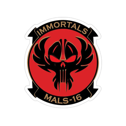 MALS 16 Immortals (USMC) Transparent STICKER Die-Cut Vinyl Decal 5 Inch - The Sticker Space