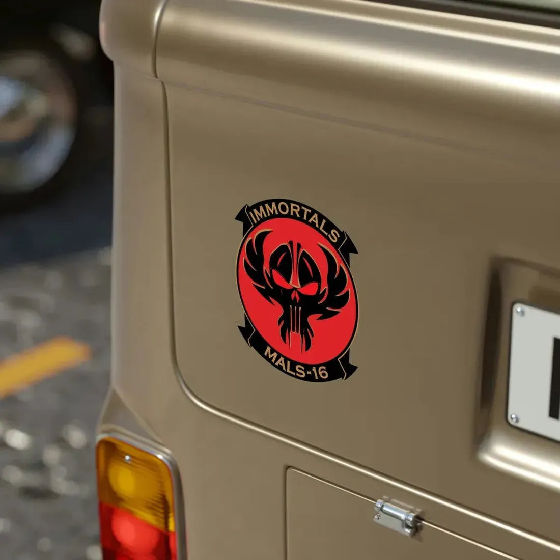 MALS 16 Immortals (USMC) Transparent STICKER Die-Cut Vinyl Decal - The Sticker Space