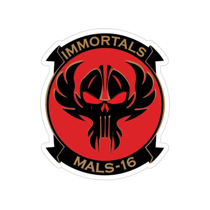 MALS 16 Immortals (USMC) Transparent STICKER Die-Cut Vinyl Decal - The Sticker Space
