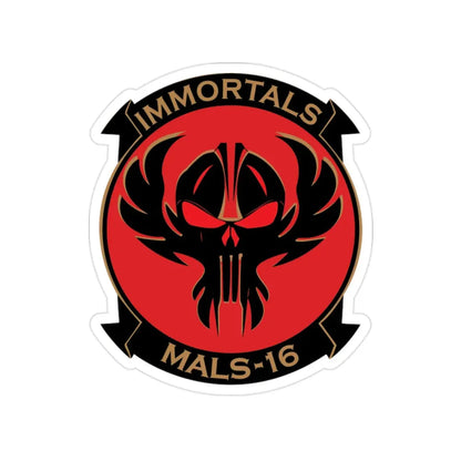 MALS 16 Immortals (USMC) Transparent STICKER Die-Cut Vinyl Decal - The Sticker Space