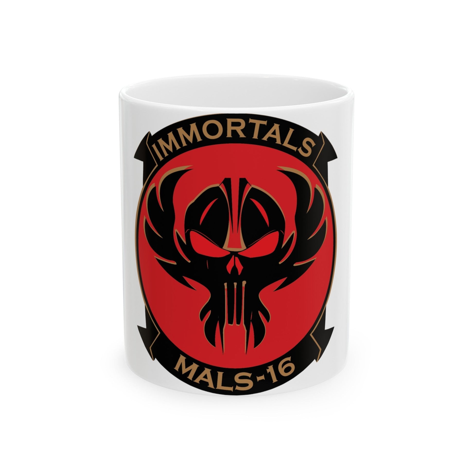 MALS 16 Immortals (USMC) White Coffee Mug-11oz-The Sticker Space