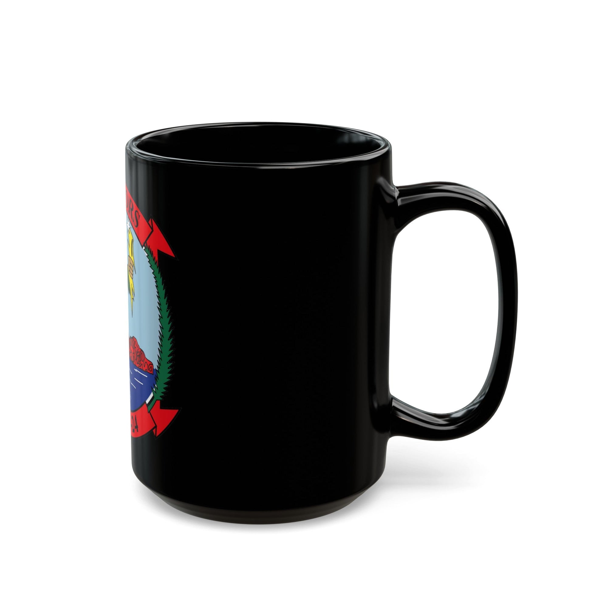 MALS 24 Warriors (USMC) Black Coffee Mug-The Sticker Space