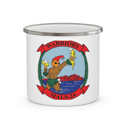 MALS 24 Warriors (USMC) Enamel Mug-12oz-The Sticker Space