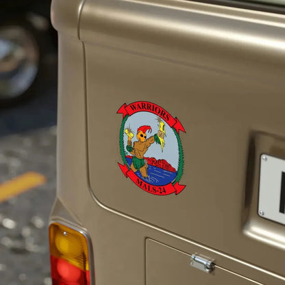 MALS 24 Warriors (USMC) Transparent STICKER Die-Cut Vinyl Decal - The Sticker Space